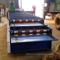 Hot sale metal tile double layer steel deck roof trapezoidal tile roll forming machine